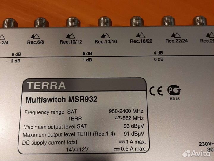 Terra MSR мультисвич 8+1 на 32