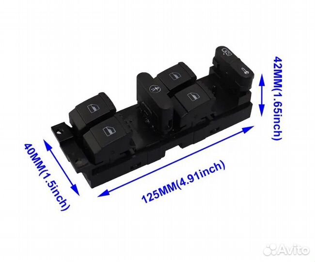 Блок управления стеклоподъемниками VAG Passat Golf