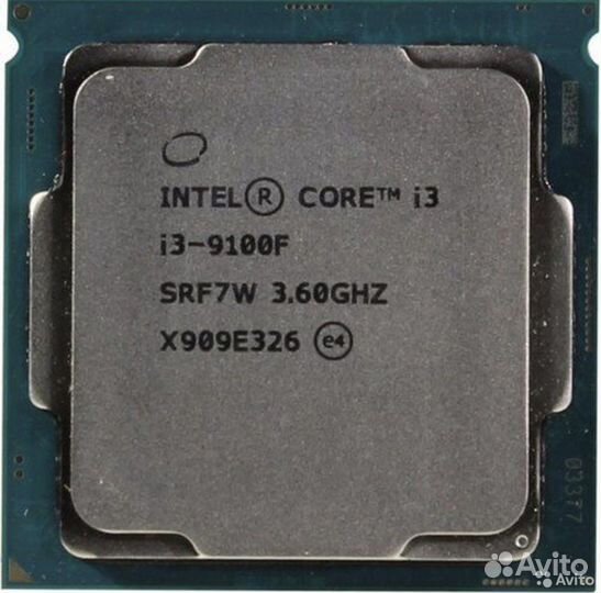 Процессор intel core i3 9100f