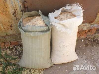 Опилки стружка в мешках