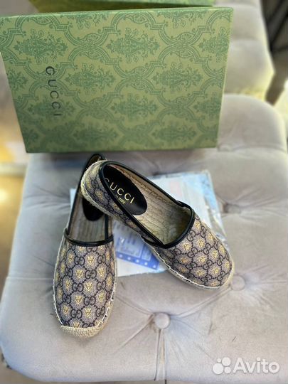 Эспадрильи натуральная кожа