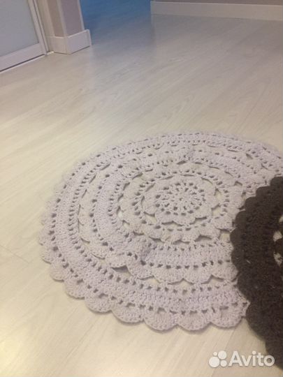 Коврики круглые вязанные