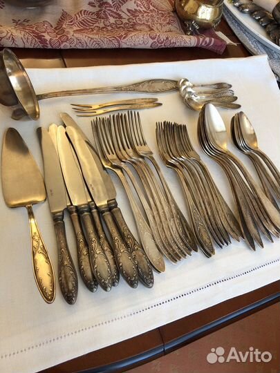 Мельхиоровые столовые приборы