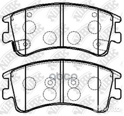 Колодки тормозные mazda 6 02- 2.0-2.3/2.0 diese