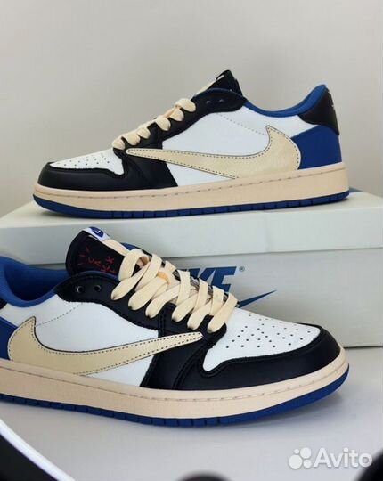 Кроссовки nike air jordan travis scott fragment