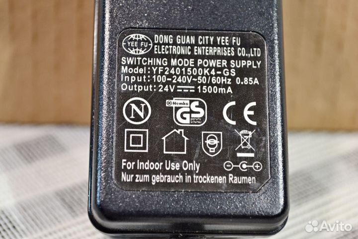 Блок питания 24В 1.5А для 3D ручки