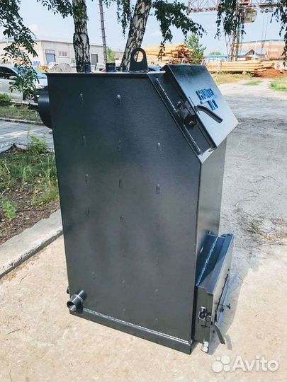 Твердотопливный котел с большой топкой