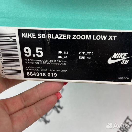 Оригинал 43 eu Nike sb air zoom blazer low xt