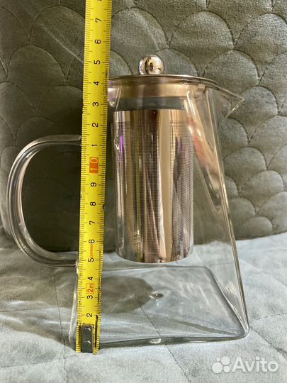 Чайник заварочный стеклянный новый 900 мл