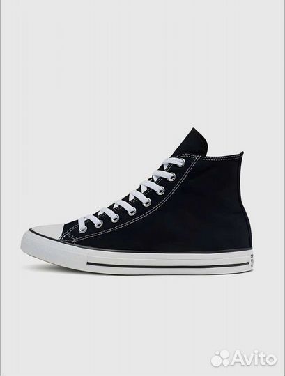 Кеды converse высокий чёрный с белым с 36 до 45раз