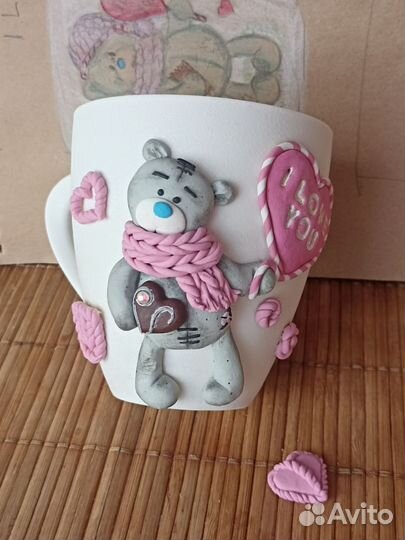 Подарок к 8 Марта/кружка с декором