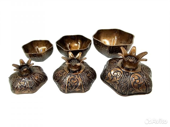 Солонки лукумницы гранат античная медь