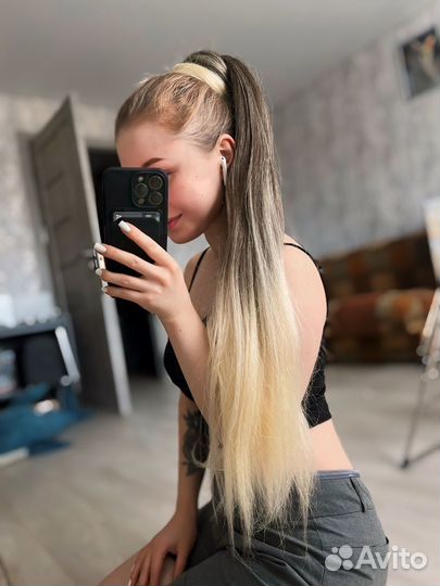 Волосы на резинке 75 см