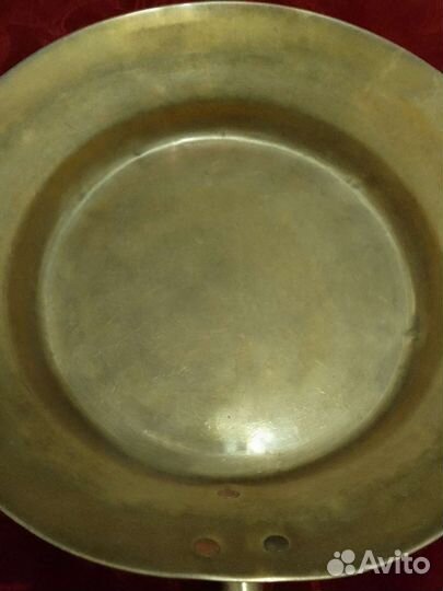 Латунный таз для варенья, винтажный