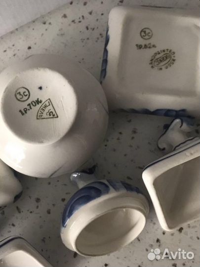 Гжель СССР шкатулка