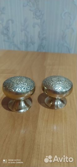 Дверная ручка, латунь