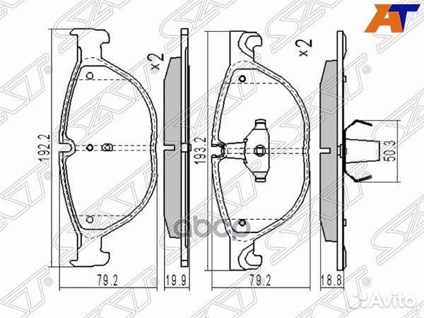 Колодки тормозные перед BMW 5 F07/F10/F11/6 F06