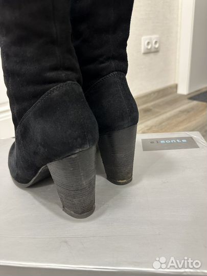 Сапоги замшевые итольянские