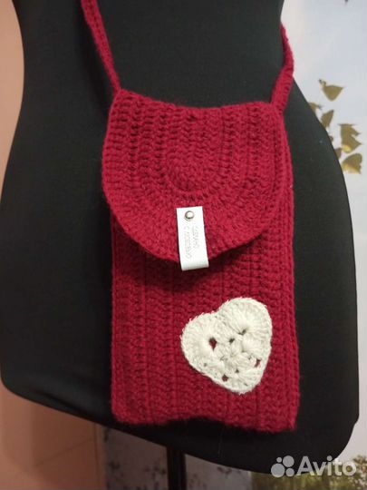 Сумка женская вязаная, crossbody