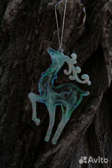 Елочные игрушки из эпоксидной смолы