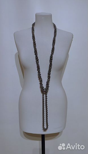 Италия : сотуар из трехрядного жемчуга винтаж