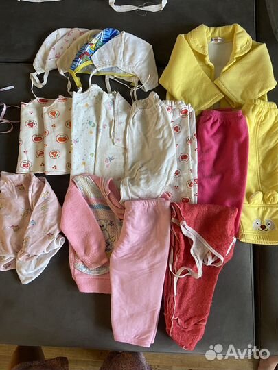 Вещи пакетом для ребенка до года 68-74