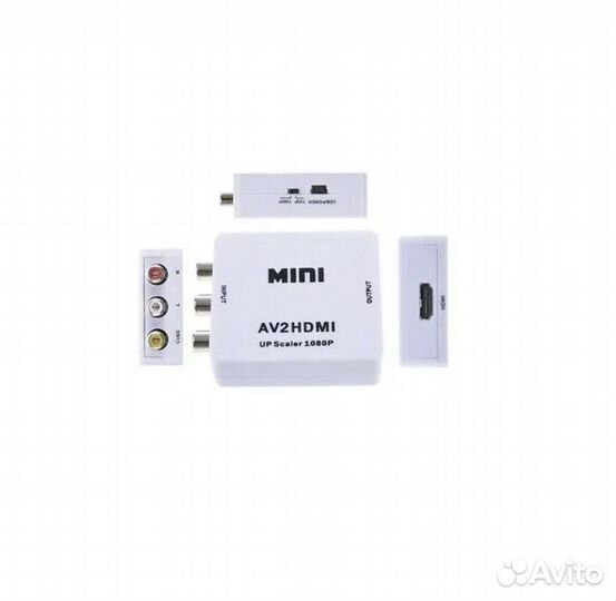 Переходник-конвертер AV - hdmi (3RCA на hdmi)