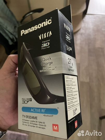 Panasonic Viera перезаряжаемые 3D очки