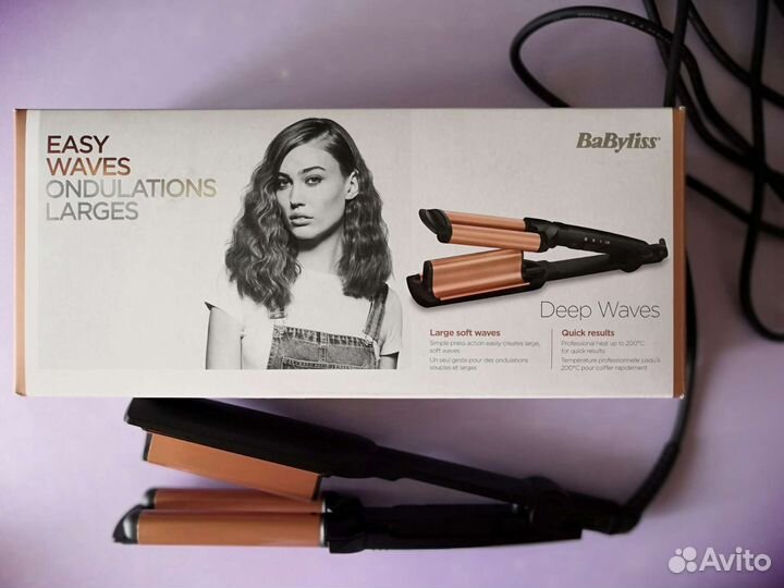 Плойка babyliss, тройная волна