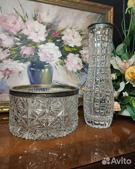 Вазы, Конфетница, Салатницы, Мельхиор