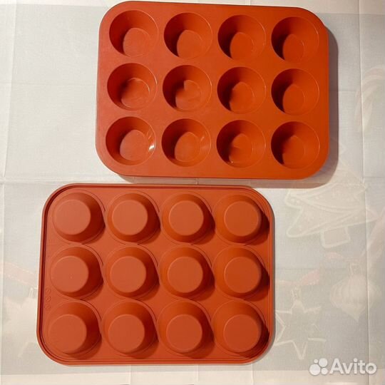 Силиконовая форма для выпечки кексов