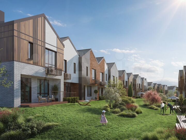 Таунхаус 155,8 м² на участке 1 сот.