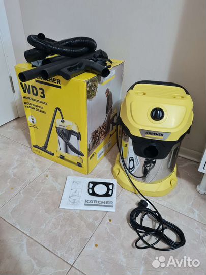 Пылесос karcher wd 3 новый