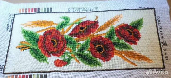 Картины вышитые крестом и бисером
