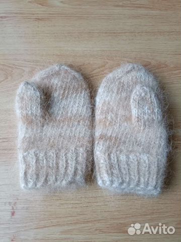 Варежки из собачьей шерсти детские