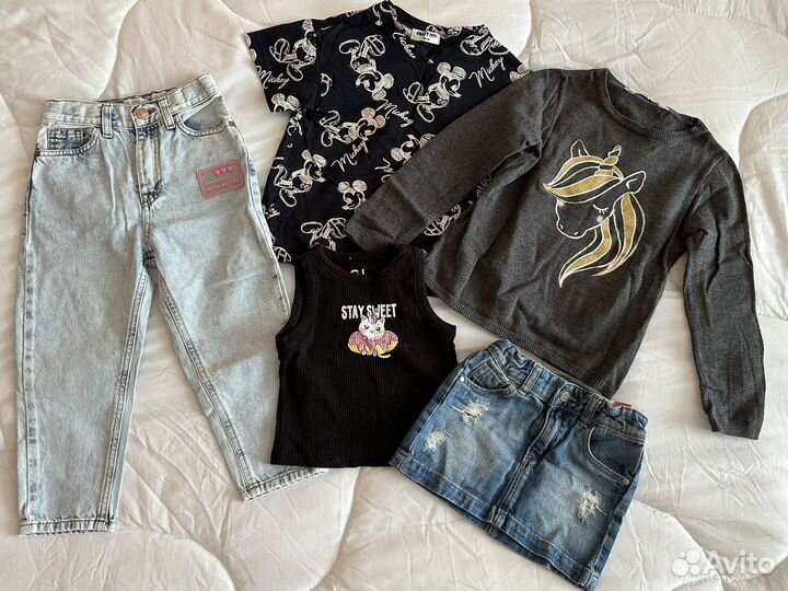 Вещи на девочку пакетом 4-6 лет