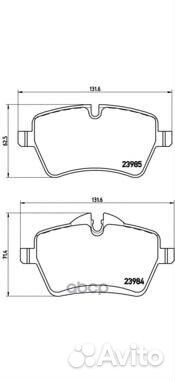 Колодки тормозные дисковые перед mini mini