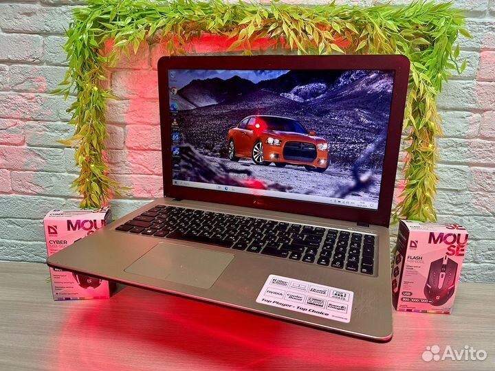 Мощный ноутбук Asus 4GB/SSD/255GB