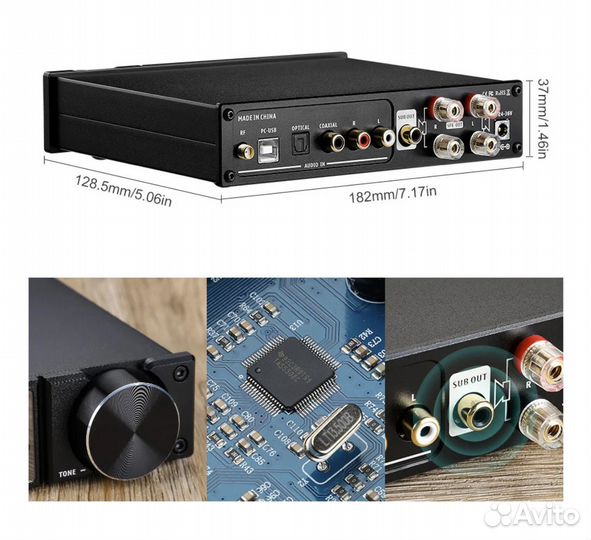 Усилитель Aiyima D05 + блок 36V 6A