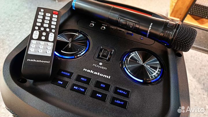 Блютуз колонка большая 60Вт с микрофоном и радио