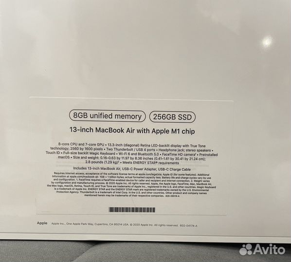 MacBook Air 13 M1/8/256 Новый