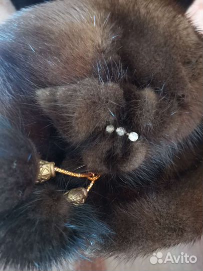 Шапка норковая женская