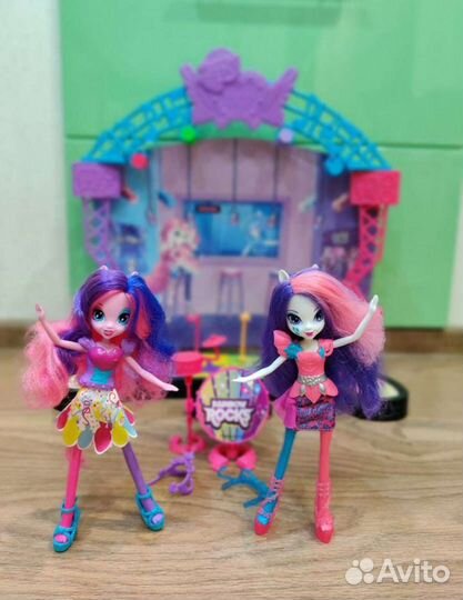 My little pony.Equestria Girls,Hasbro куклы+сцена