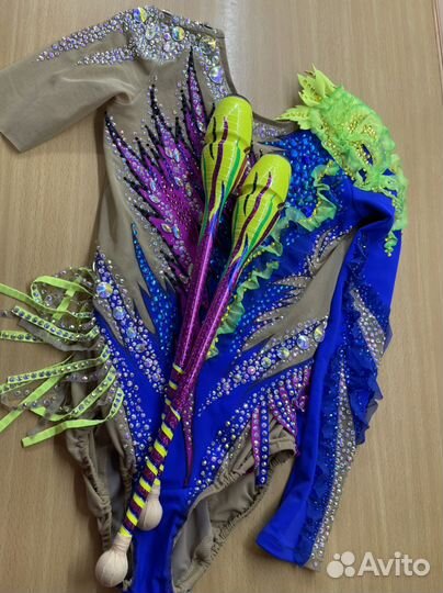 Обмотка предметов для художественной гимнастики