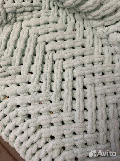 Плед из ализе пуффи