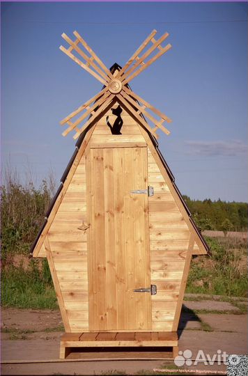 Дачный туалет деревянный GAR206