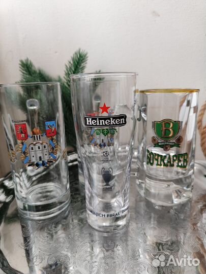 Пивные кружки Хейнекен Суздаль Бочкарев