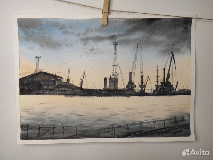 Картина акварель