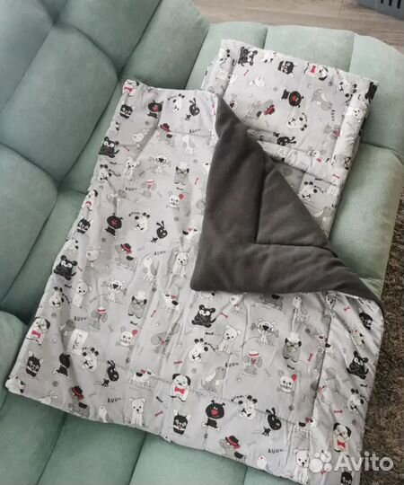 Комплект в коляску: подушка, матрас, одеяло