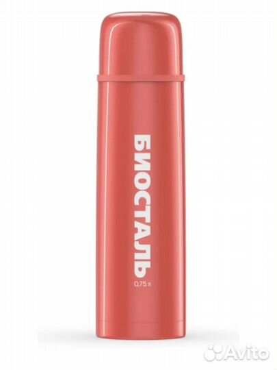 Термос 750мл Biostal NB-750 C-R у/г с кноп. цветно